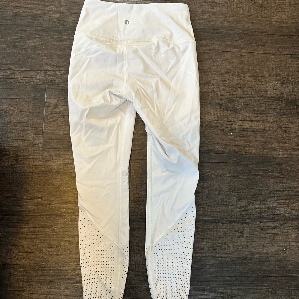 Lululemon White Leggings Size 6
